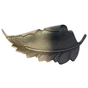 Black & Gold Autumn Leaf